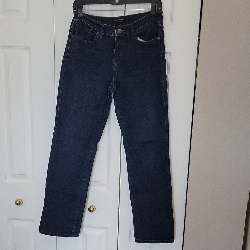 Banana Republic Factory Dark Blue Straight Leg Jeans